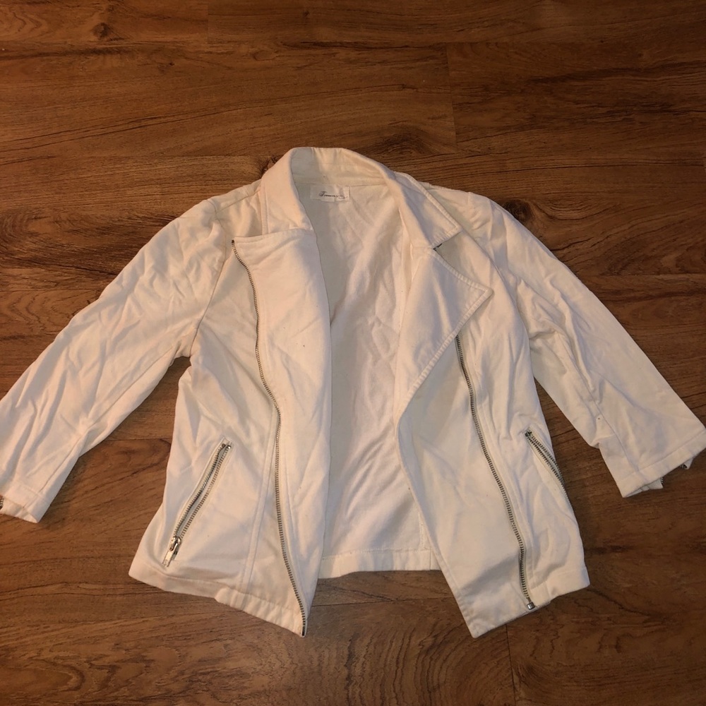 White Biker Jacket